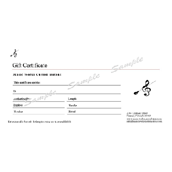 Gift Certificate for Acrylic batons Image